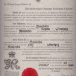Manitoba Branch charter