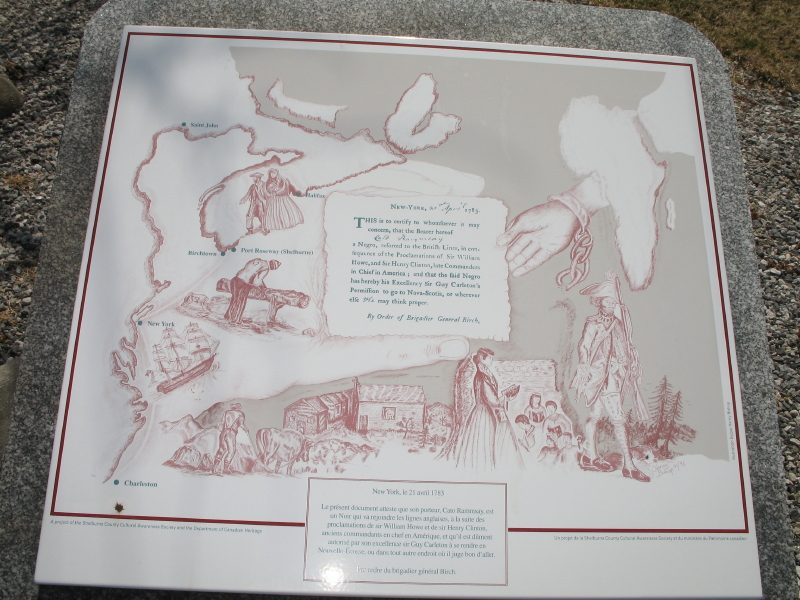 The Black Loyalists At Birchtown plaque