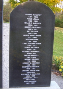 St. Stephen Loyalist Burial Ground plaque details