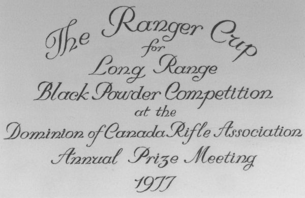 Ranger Cup dedication